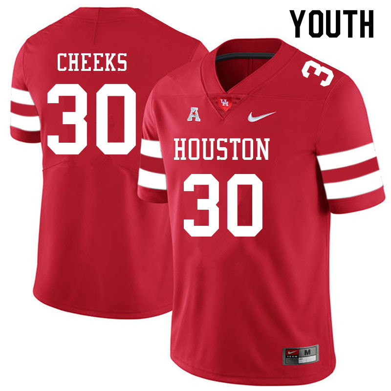 Youth #30 Trimarcus Cheeks Houston Cougars College Football Jerseys Sale-Red